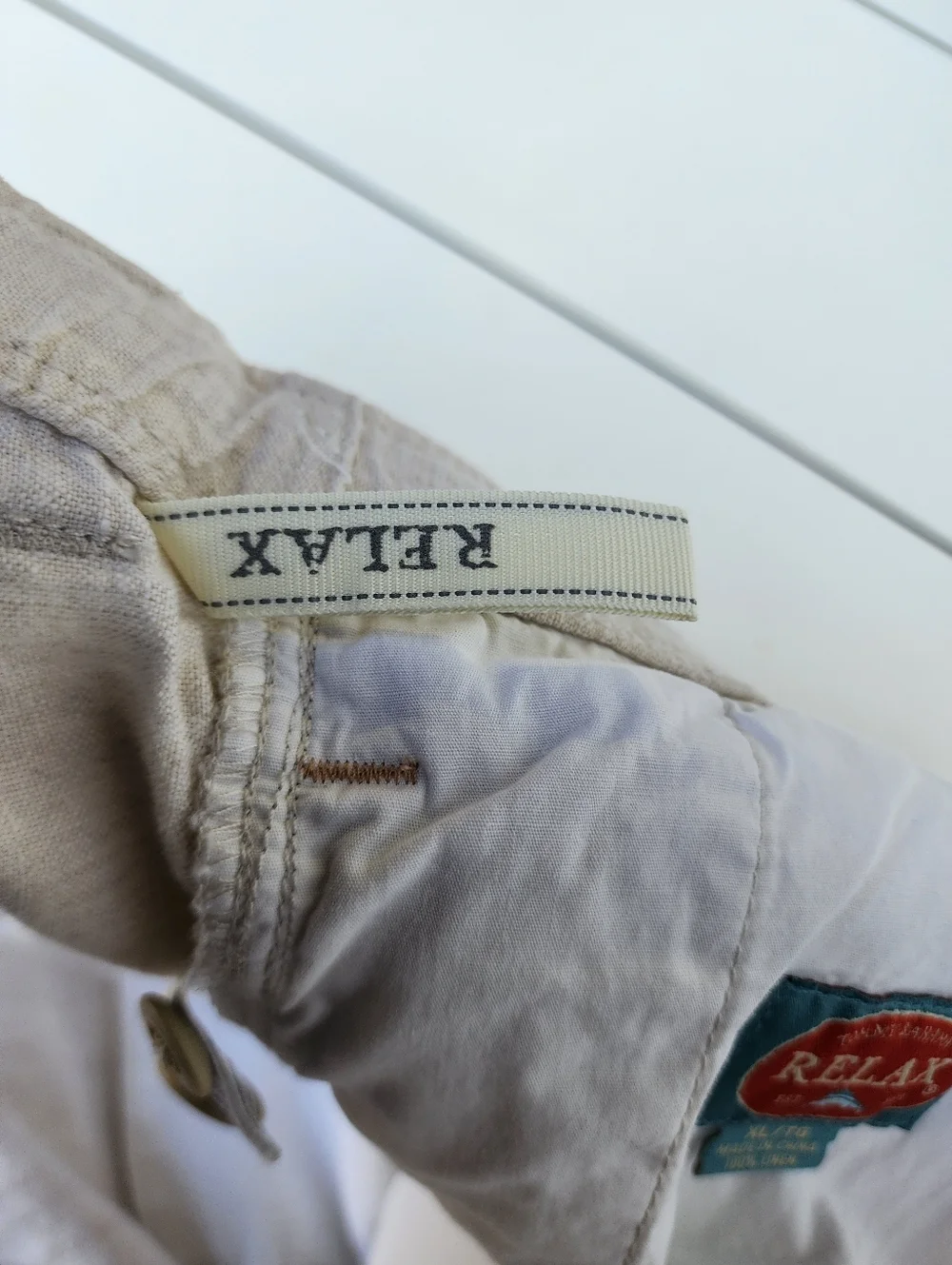 Tommy Bahama Relax Cargo Pants Mens Beige Cream Lightweight 100% Linen XL
